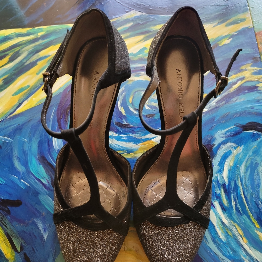 T-strap heels